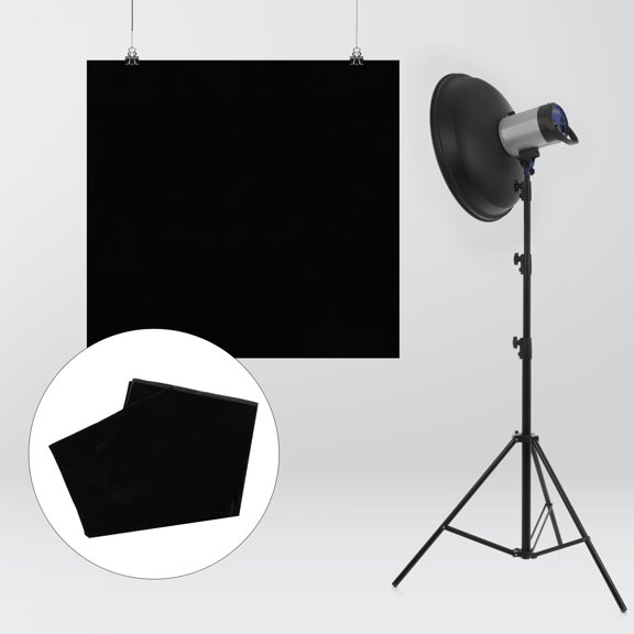 WRISTBIQUE 1Pc Black Backdrop Fabric Verticality Effect Photography Background for Studio
