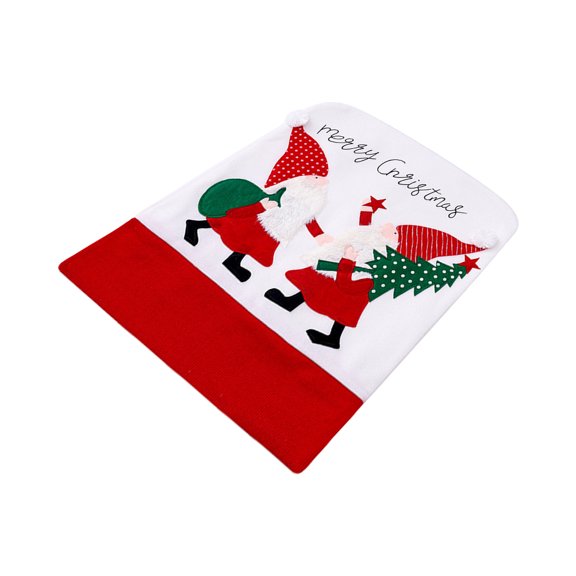 WRISTBIQUE 1Pc Chair Back Covers Flannel Anti-dust Decoration for Families