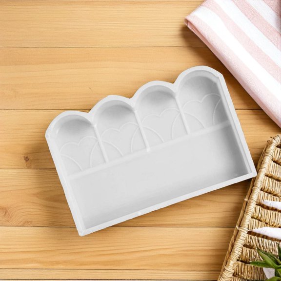 WRISTBIQUE Plastic Fence Mold White Polypropylene for Convenient and Reusable Crafting 1Pc