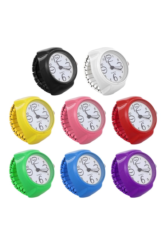 1Pc Green Unisex Ring Watch Design with Comfortable Stretch Band