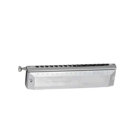 WRISTBIQUE Harmonica 16 Hole Silver, Full Expression and Piano Scale Range