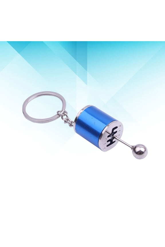 1Pc Metal Alloy Car Keychain Gear Shaped Keyring For Car Keys Blue Black Silver Gold 5.4x2.1x2Cm