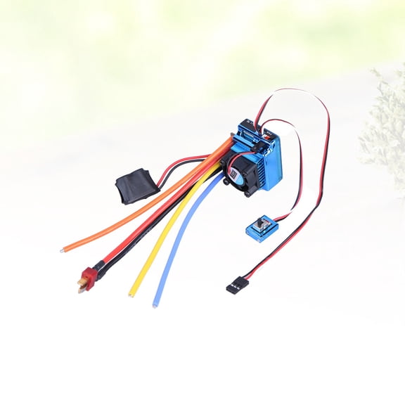 WRISTBIQUE 1Pcs 120A Electric Controller for Car Truck High Frequency Drive .3x2.4x2in Blue Plastic