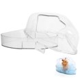 thumbnail image 1 of WRISTBIQUE 1Pcs Clear Rectangular Plastic Hamster Sand Bath Container for Pet 7.47x4.91x4.32in, 1 of 8