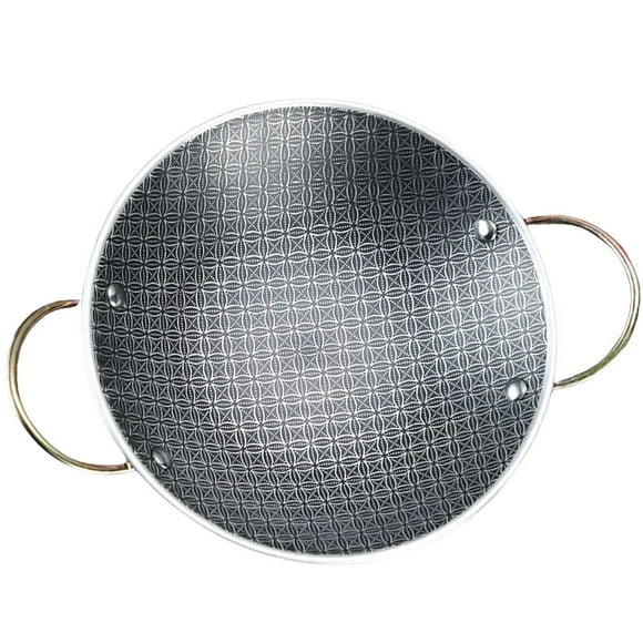 WRISTBIQUE 1Pcs Cooking Pot Stainless Steel Pan 22X22X5CM Multi-Color Round Shape for Home Kitchen Use