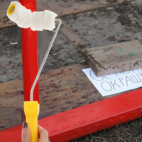 WRISTBIQUE Lightweight Pipe Brush Paint Roller for Cleaning Walls and Pipes Drip-Reducing Fiber