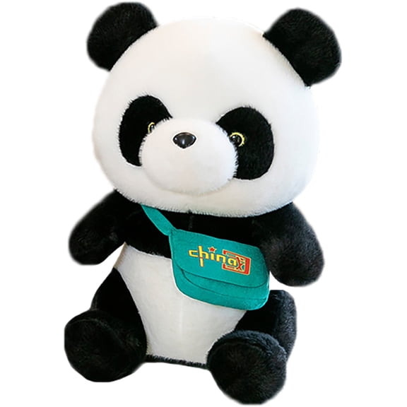 WRISTBIQUE 1Pcs Plush Panda Toy Black PP Cotton Sofa Decoration For Kids