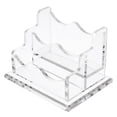 thumbnail image 1 of WRISTBIQUE 1Pcs Rectangular Acrylic Business Card Holder for Clear Display Stand Office Use 12X9CM, 1 of 8