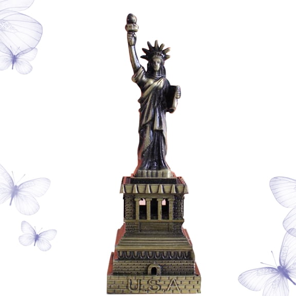 WRISTBIQUE 1Pcs USA Souvenir Model Statue of Liberty Bronze Sculptures Home Decor Tabletop Decoration 6.3*2.2*2.2in