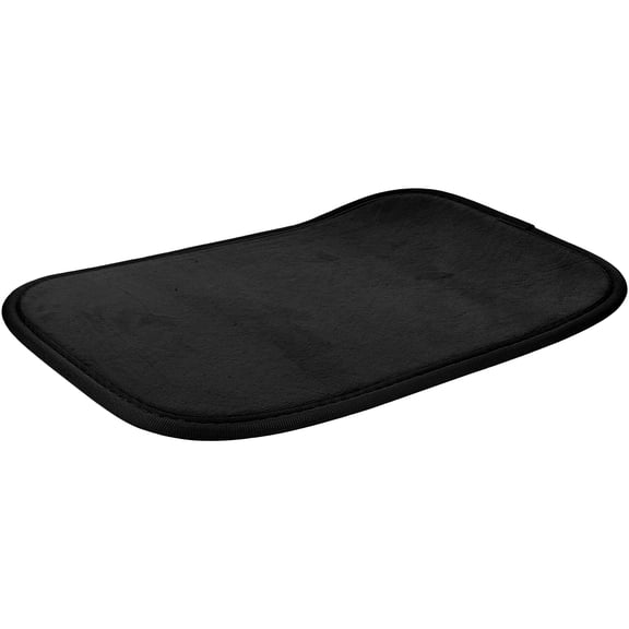 WRISTBIQUE Black Car Armrest Cushion with Flannelette and Polyester Protective Console Pad Anti Skid Comfortable Cover