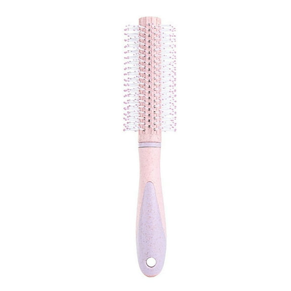 WRISTBIQUE 1Pcs Wide Tooth Comb for Curly Hair Women Wheat Straw Material Cylindrical Roll Style 22 1 6in