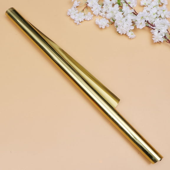 WRISTBIQUE 1Pc Home Office Golden Window Film Pet Sunproof Adiabatic Glass Sticker