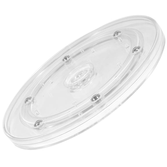 WRISTBIQUE Round Shape Rotating Turntable for Dinner Table Transparent 1Set