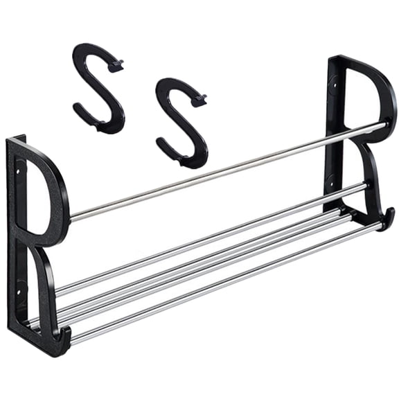 WRISTBIQUE Wall Hanging Shoe Organizer Rack 1 Set Behind Door Rustproof Water Draining Storage for RV Camping Car