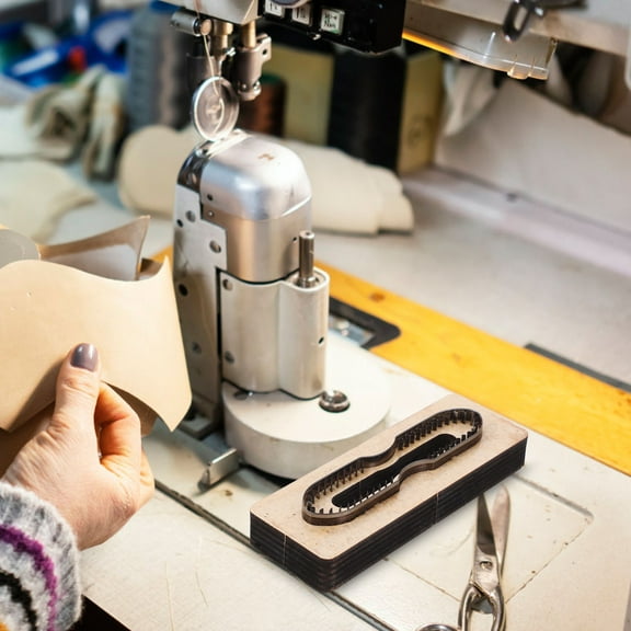 WRISTBIQUE 1Set Belt Buckle Holes Templates Leathercraft Accessories Beige Precise Cuts DIY Projects