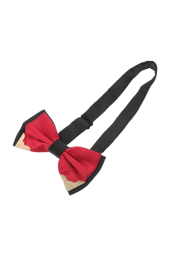 1Set Classical Bow Ties Red Adjustable Bow Tie Polyester for Formal Occasions