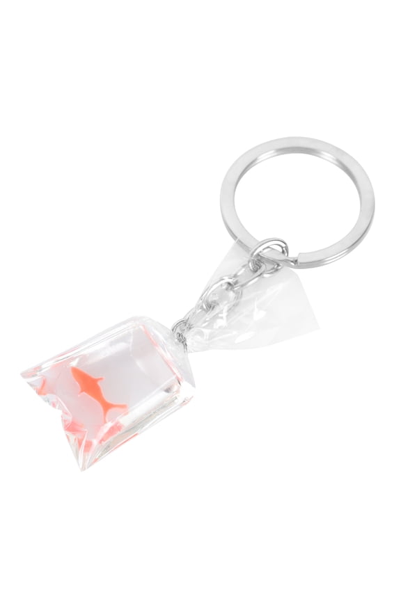 1Set Cute Fish Keychains Resin Key Holder For Women And Teenagers Bag Decor