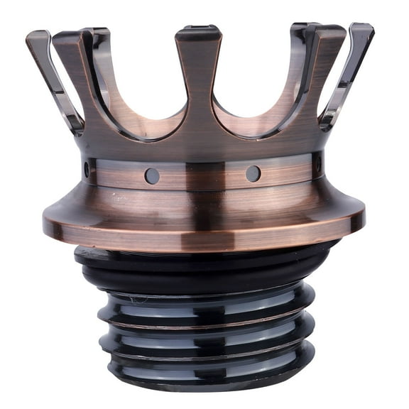 WRISTBIQUE 1Set Dark Brown Aluminum Gas Tank Metal Cover For Motorcycle Enthusiasts 6.8X6.8In