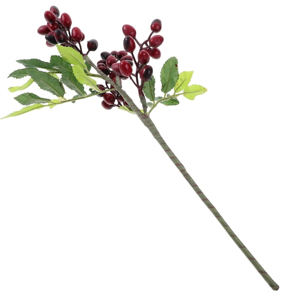 WRISTBIQUE Simulation Berry Stems Artificial Christmas Berry Picks for Table and Wall Decor