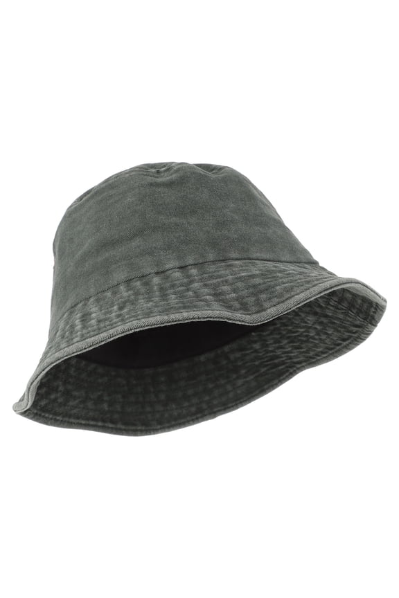 Mens Dark Grey Bucket Hat Breathable Eyelet Cap for Fishing Hiking and Outdoor Use