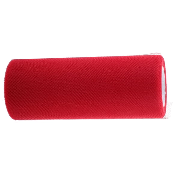 WRISTBIQUE Red Glitter Tulle Roll with Sequins for Party Decorations, Wedding Table Runner, Craft Supplies, 1 Set for Women