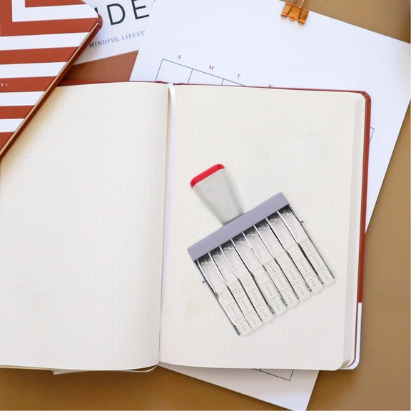 WRISTBIQUE Multi Use Date Rolling Stamp Handheld Portable Rubber and Plastic Office Accessory