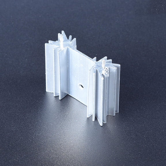 WRISTBIQUE Cooling Heat Sink Base Kit for TO 220 Electronic Components Aluminum Fins