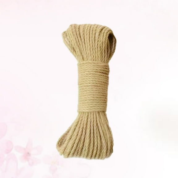 WRISTBIQUE 1Set Macrame String for Adults and Natural Jute Twine 30m x 8mm