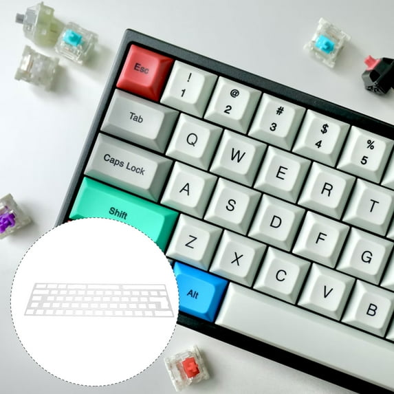 WRISTBIQUE 1Set Pc Material Positioning Board for Keyboard Enthusiasts 60 Mechanical Keyboard Flat Shape