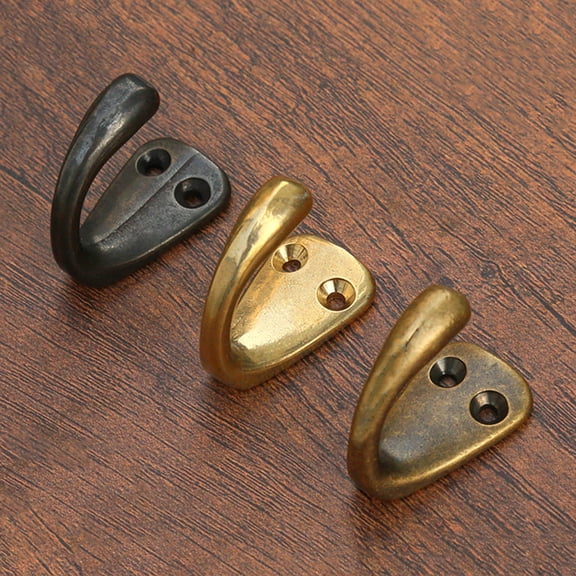 WRISTBIQUE Modern Golden Copper Wall Hook Heavy Duty Wall Mounted Hook for Clothes Towels Coats Handbags