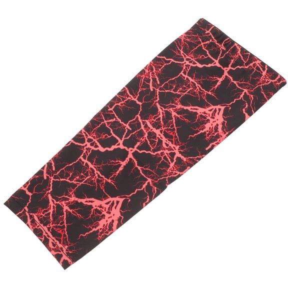 WRISTBIQUE 1Set Red Calf Compression Sleeve Men Breathable Socks For Outdoor Activities And Sports 11.4X5.1X0.2In