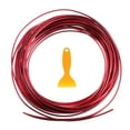thumbnail image 1 of WRISTBIQUE 1Set Red PVC Car Trim Interior Strips Door Edge Filler Moulding Line Decor Accessory 393x0.2x0.08In, 1 of 8