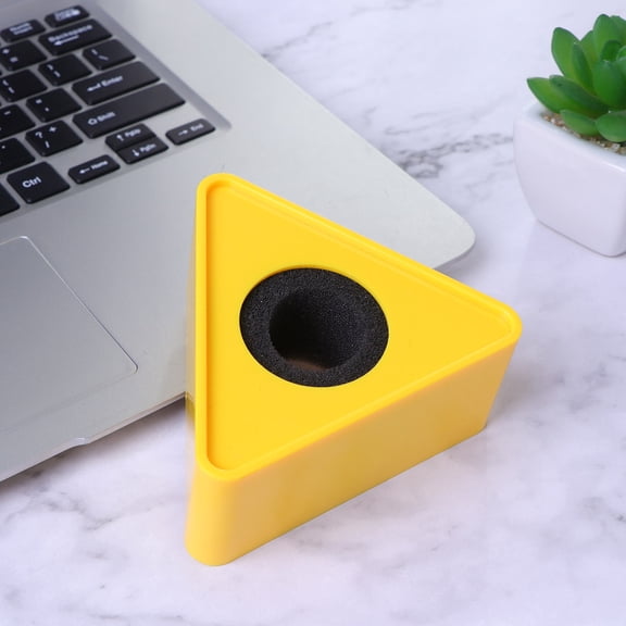 WRISTBIQUE 1Set Vocal Microphone Shield for News Reporters Yellow ABS Mic Protector