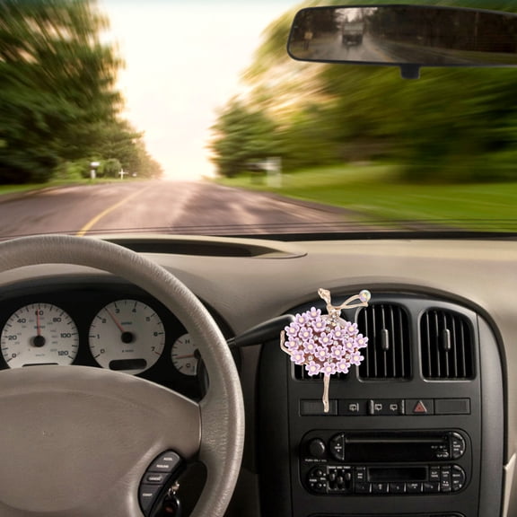 WRISTBIQUE 2 Pcs Car Aroma Clip Zinc Alloy Elegant Design Auto Essential Oil Diffuser for Drivers