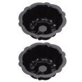 thumbnail image 1 of WRISTBIQUE 2-Pack Carbon Steel Black Pumpkin Cake Molds for Baking and Decoration, Non-Stick Bakeware Set, 1 of 8