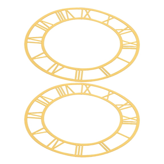 WRISTBIQUE 2 Pcs Self-Adhesive Roman Numeral Clock Dial Face Decoration