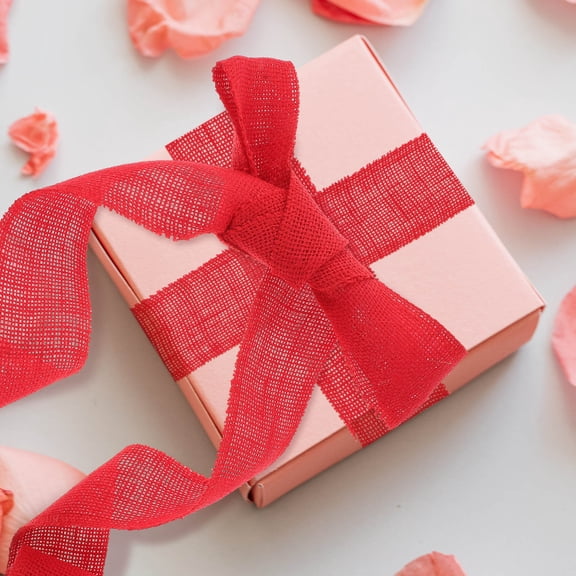 WRISTBIQUE Rustic Assorted Color Burlap Ribbon for Holiday and Farmhouse Decor