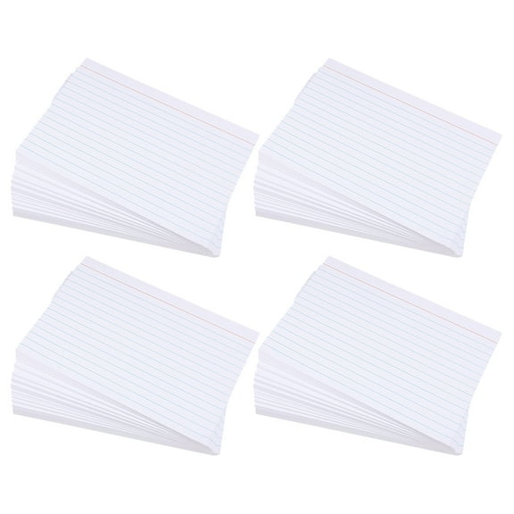 WRISTBIQUE 200pcs Blank Back Note Cards White Paper for Note Taking