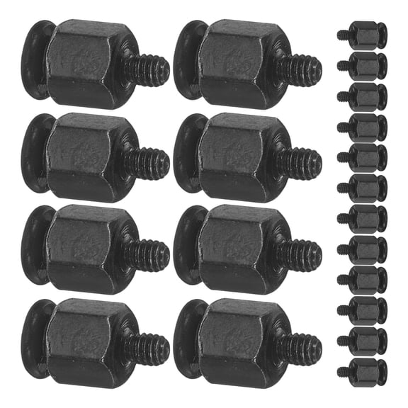 WRISTBIQUE 20-Pack Steel Screws Set for PC Motherboard Mounting, Compatible with Laptop, Desktop, and SSD Installation Hardware