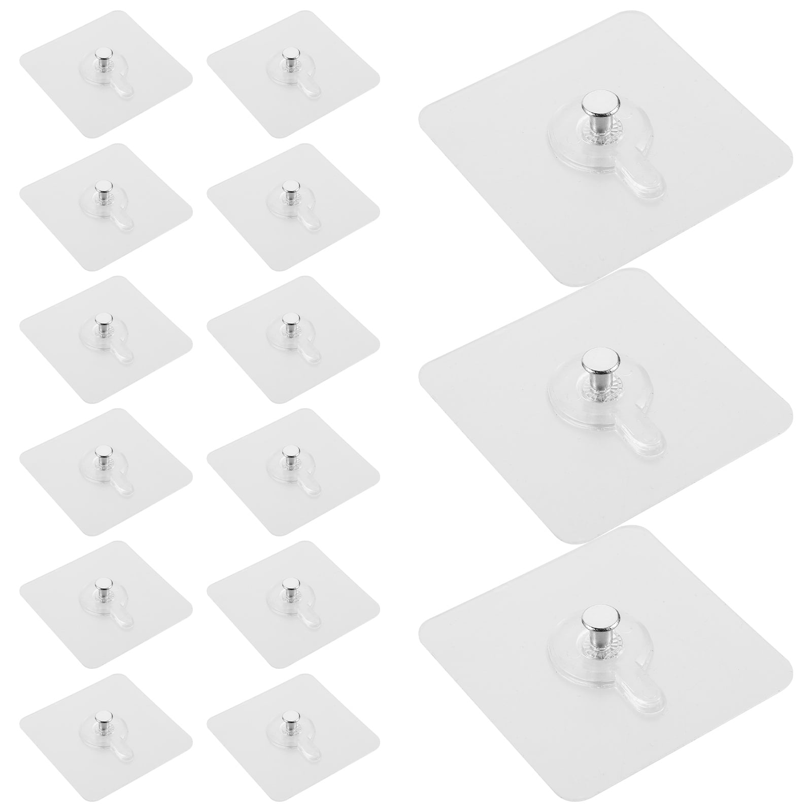WRISTBIQUE Transparent re ABS Adhesive Hooks 20pcs for Hanging Photo ...