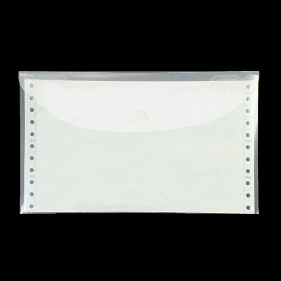 WRISTBIQUE 20Pcs Transparent Desktop Document Organizer Bag for Receipt and Paper Storage