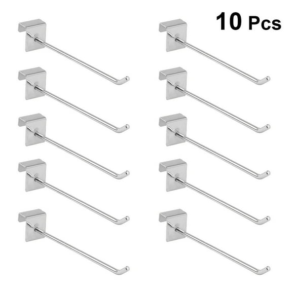 WRISTBIQUE Silver Display Rack Hooks Iron 20Pcs 8.3x1.2x1.0In
