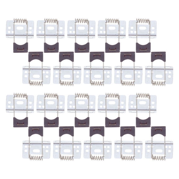 WRISTBIQUE 20Pcs Panel Light Strong Spring Clips: White Retaining Clamps for Quick Assembly in Commercial Spaces