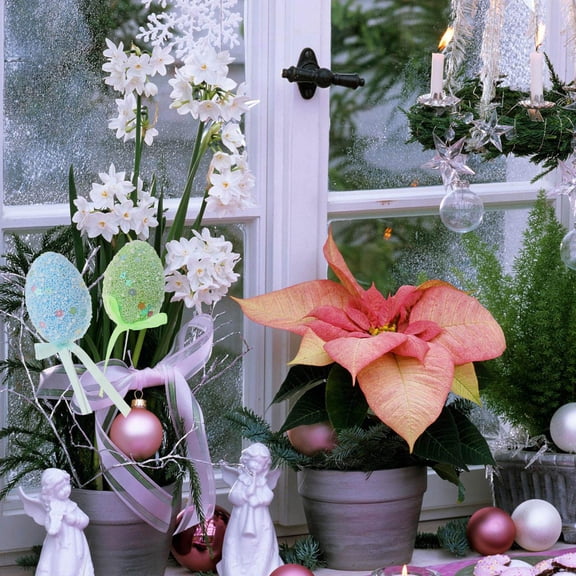 WRISTBIQUE 24-Piece Artificial Easter Eggs, Assorted Colors, Spring Holiday Decor for Indoor Table Centerpiece Display Set