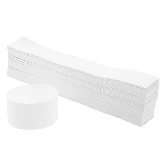 WRISTBIQUE 250Pcs White Banknote Wrappers with Writable Surface for Cash Bundles