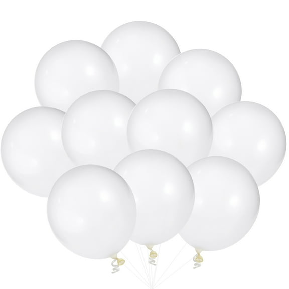 WRISTBIQUE 25Pcs Balloon Centrepieces for Tables Round and White Elastic Latex 12 Inch Hens Party Decoration