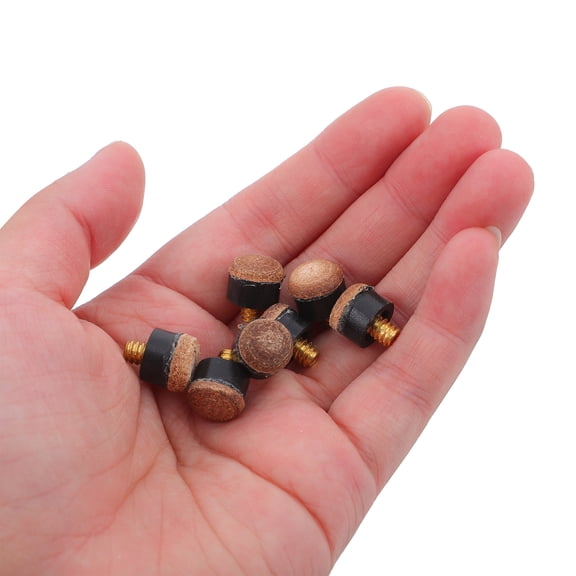 WRISTBIQUE 25-Pack Soft Screw-On Cue Tips for Pool and Snooker Cues, Accuracy and Performance
