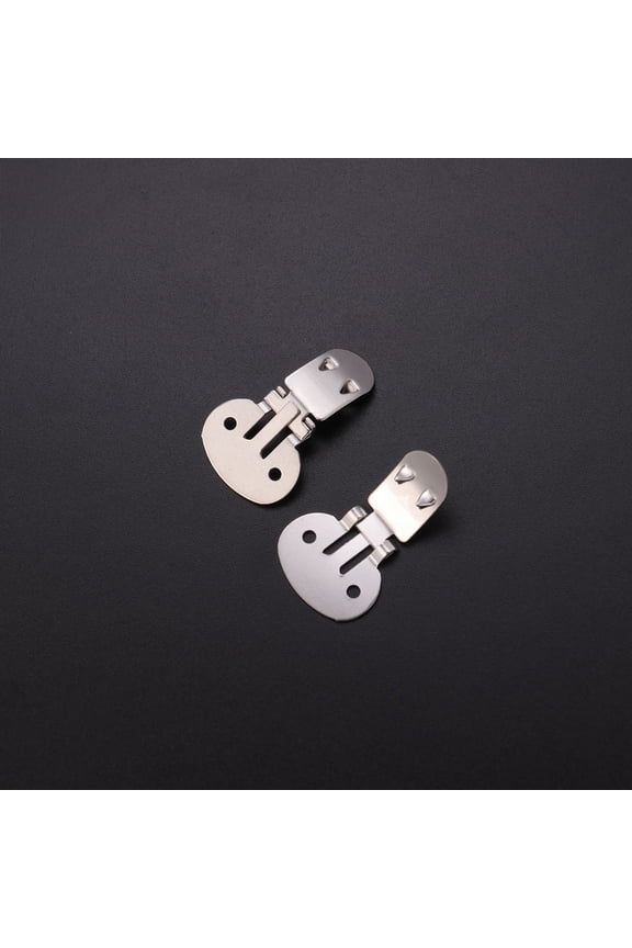 26Pcs Transparent Stainless Steel Shoe Clips Flat Metal for Custom Shoe Accents