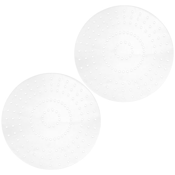 WRISTBIQUE 2Pcs Acrylic Round Wreath Forms with Pre Drilled Holes Perfect for Wedding Holiday Decor