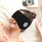 WRISTBIQUE 2Pcs Plush Adjustable Sleep Mask with Ear Cover Noise Insulation Earmuffs for Sleep